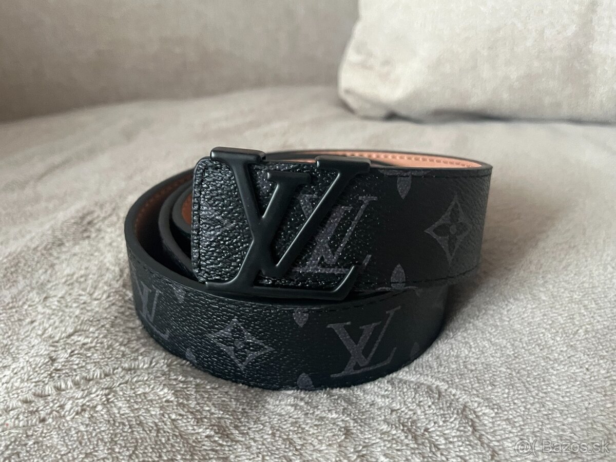 Louis Vuitton opasok – čierny, veľkosť 110 cm