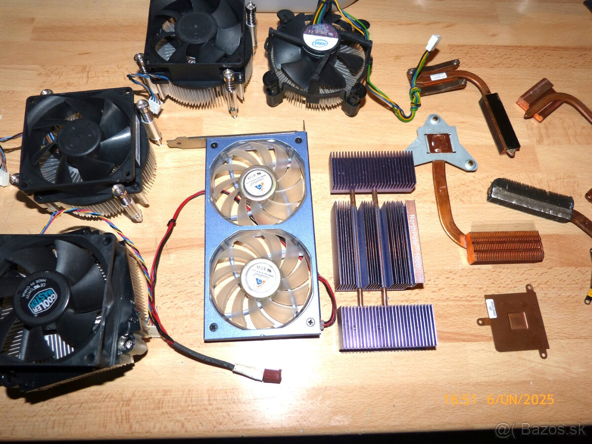 chladice a ventilatory na foto ako celok