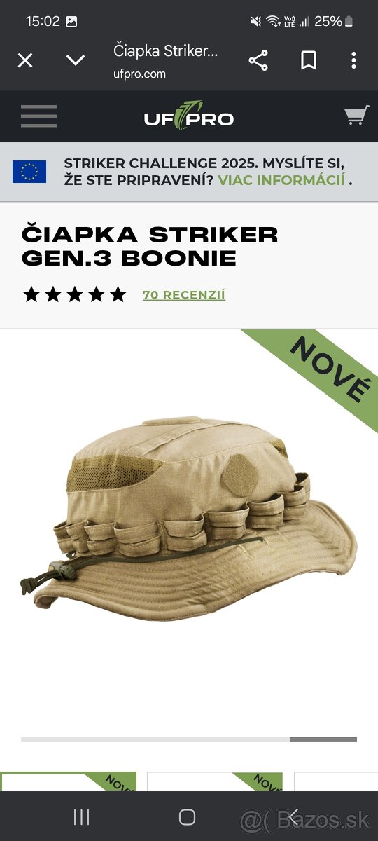 Uf Pro striker boonie 3.0 klobúk takticky