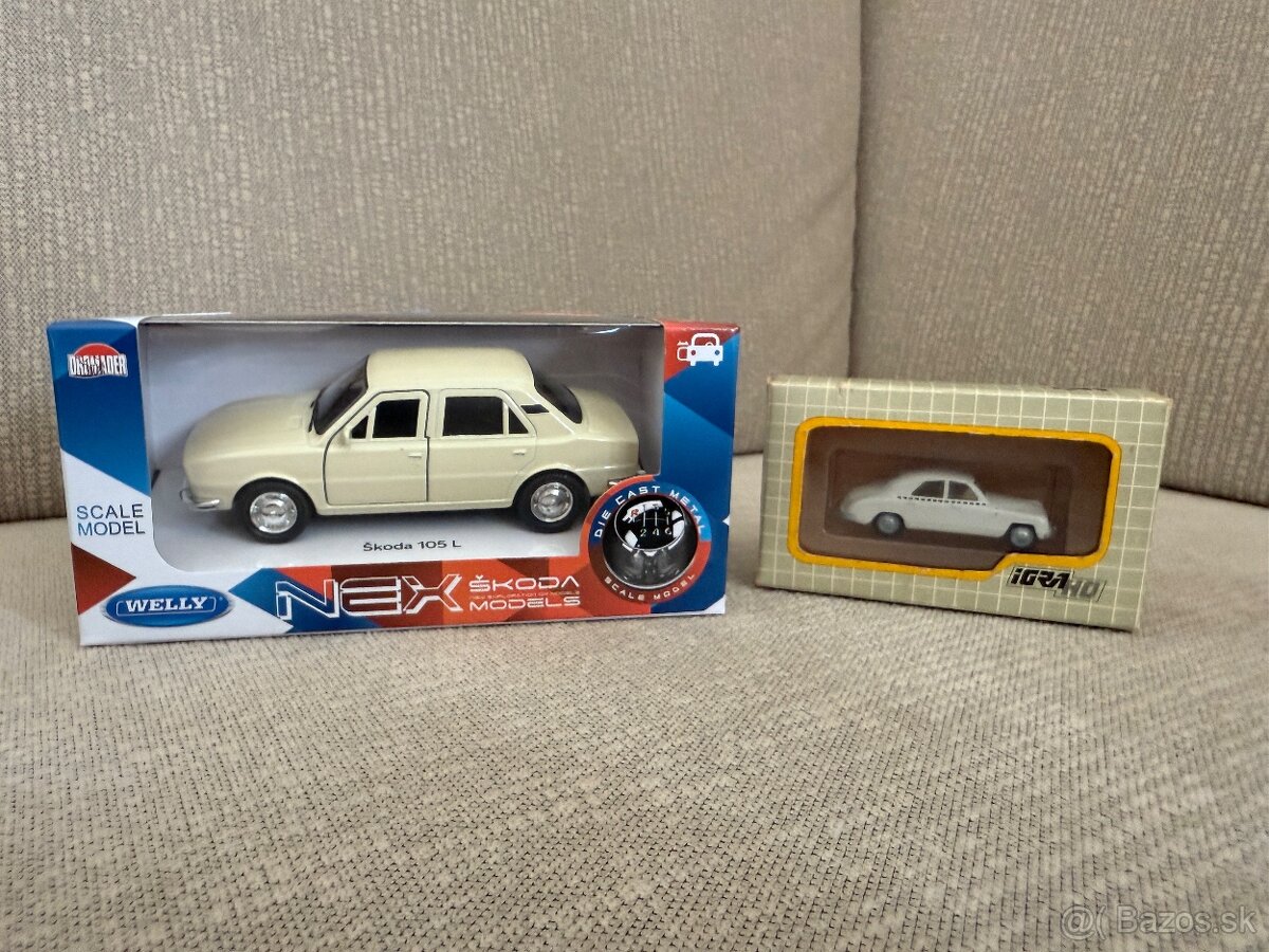 Škoda 105 L - 1:34, Welly, Škoda 1200 - 1:87, Igra
