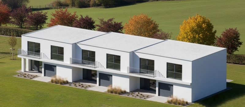 Nové moderné murované domy Pohranice