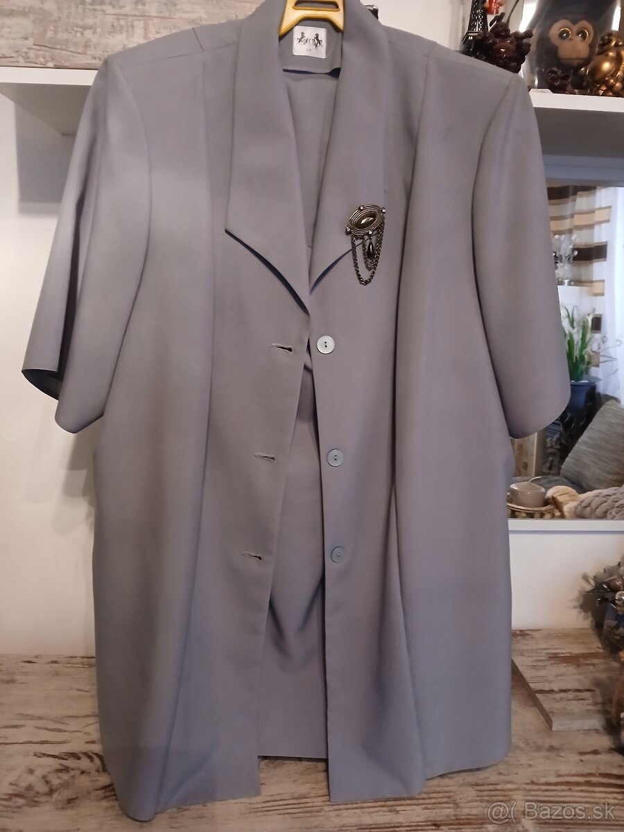 Dámsky kostým 3dielny sivý