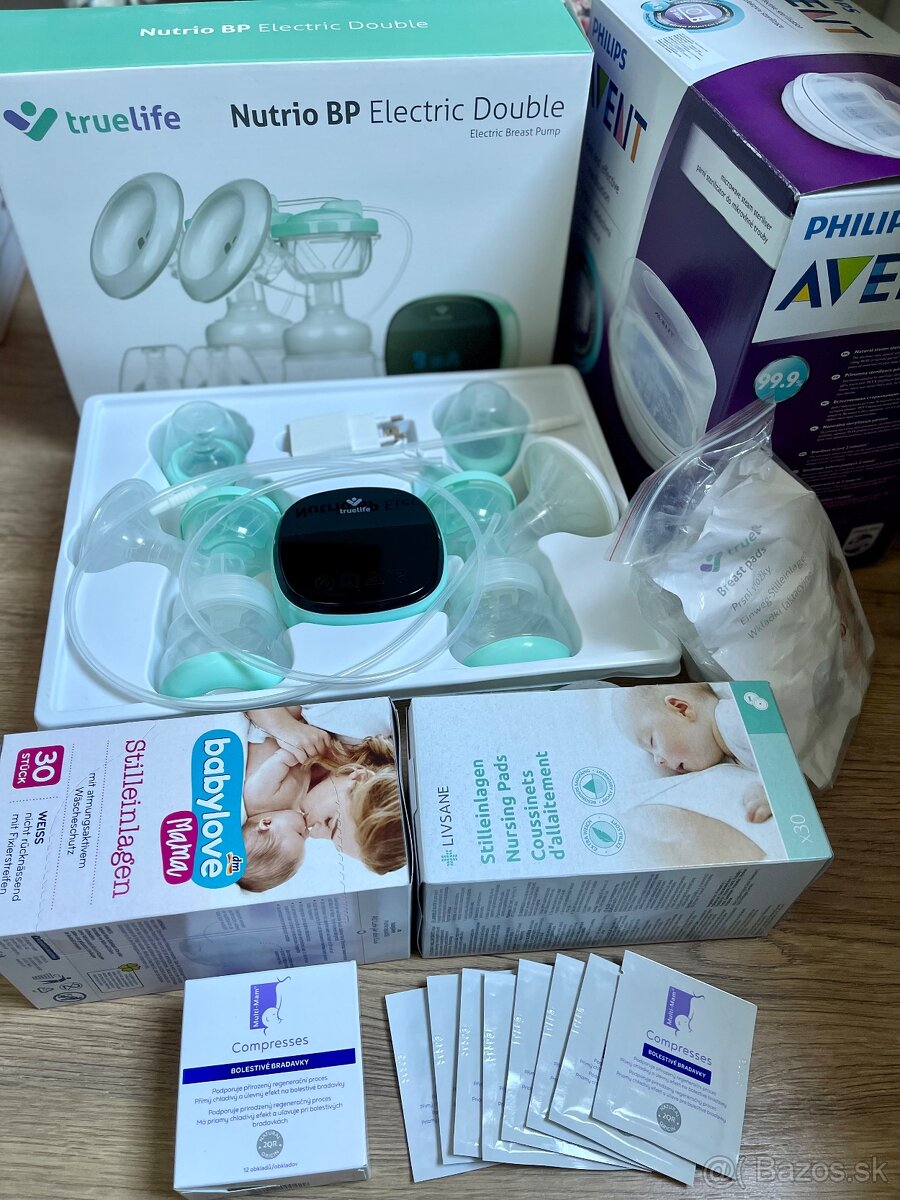 Odsávačka mlieka Truelife + Avent sterilizátor