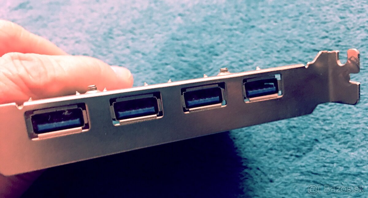 Predám prídavnú PCIe kartu so 4 rýchlymi USB 3.0 portmi