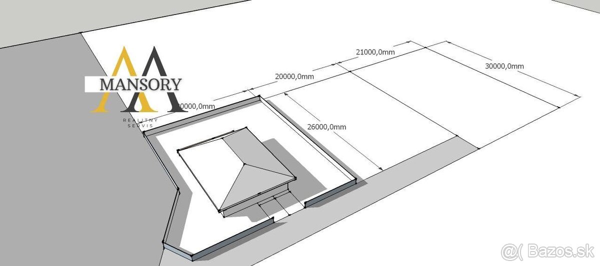 NA PREDAJ, Pozemok pre výstavbu rodinného domu 590m2 v Obci