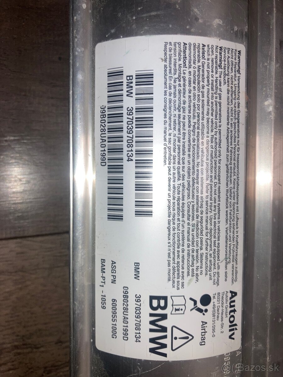 BMW e60 airbag spolujazdca