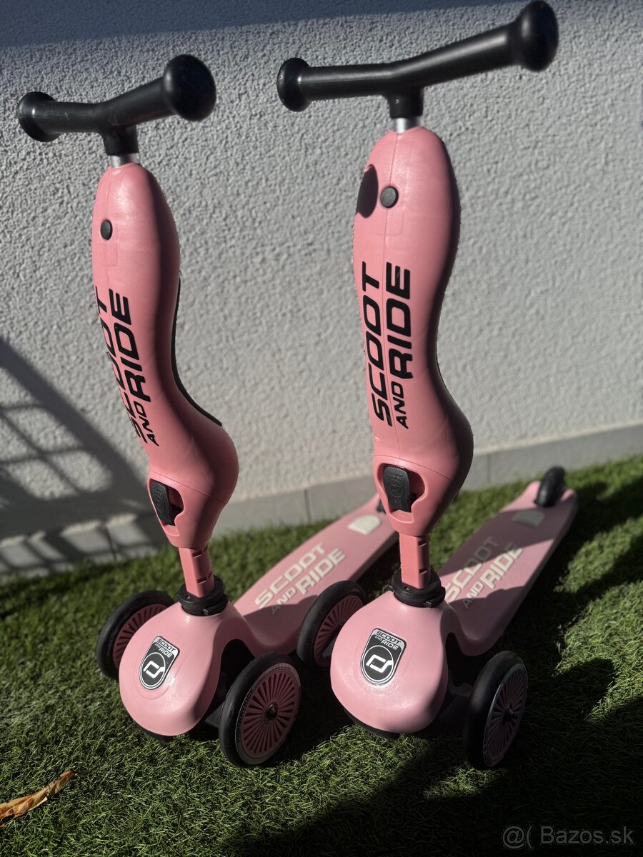 Scoot&Ride Kolobežka Highwaykick 1 Rose