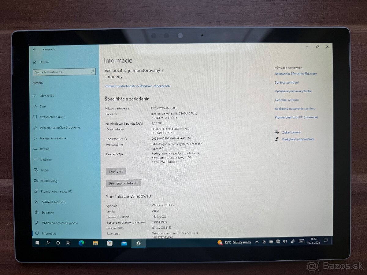 Microsoft Surface PRO 5 128GB