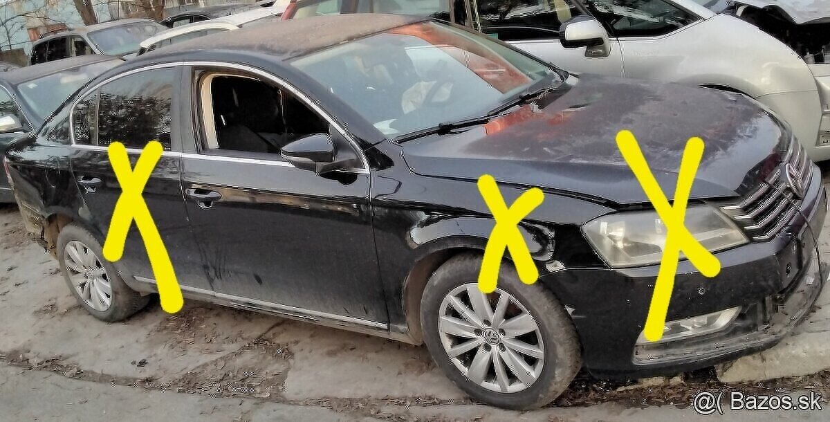 Volkswagen Passat B7 1.6 TDCI 2011 predám DVERE, pooos, otoč