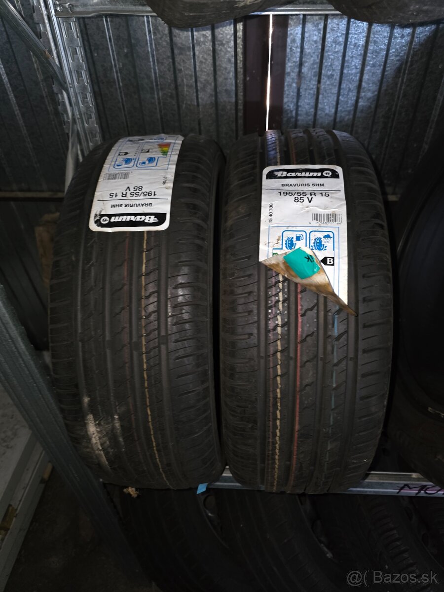2ks letných pneumatík 195/55/r15 85V