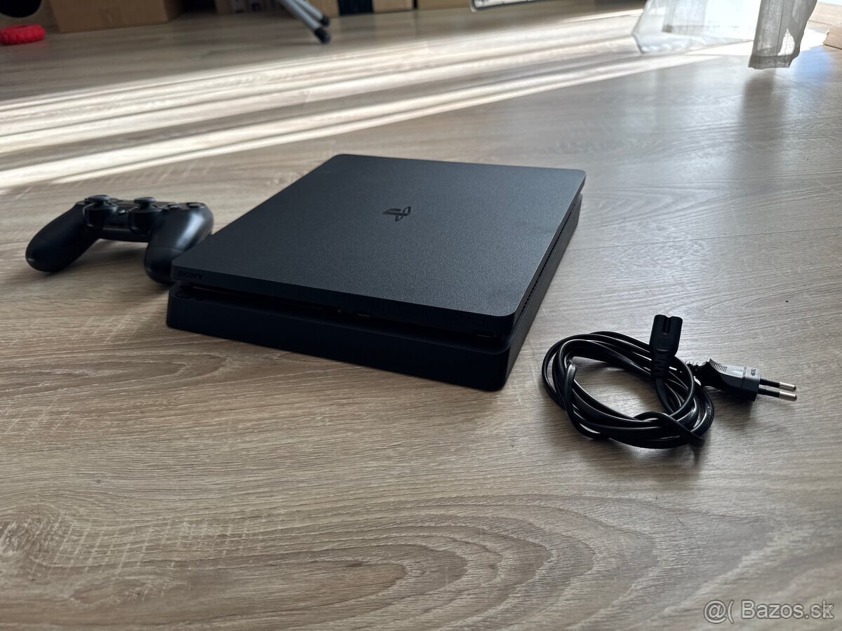 predám PS4 Slim 500GB. Všetko 100% stav nového kusu