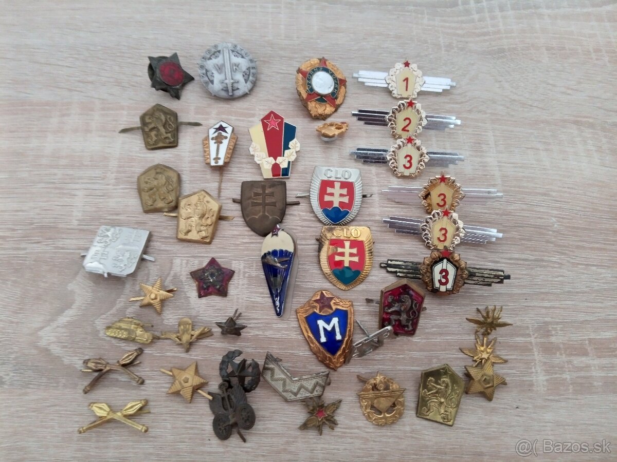 Vojenské odznaky.CSLA. ASR.Armada.CSSR