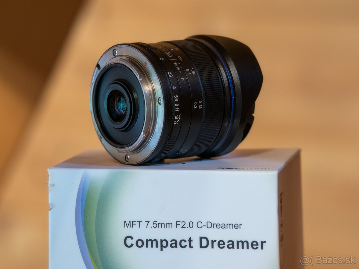 Predám objektív Laowa 7,5mm f/2 pre systém MFT 4/3