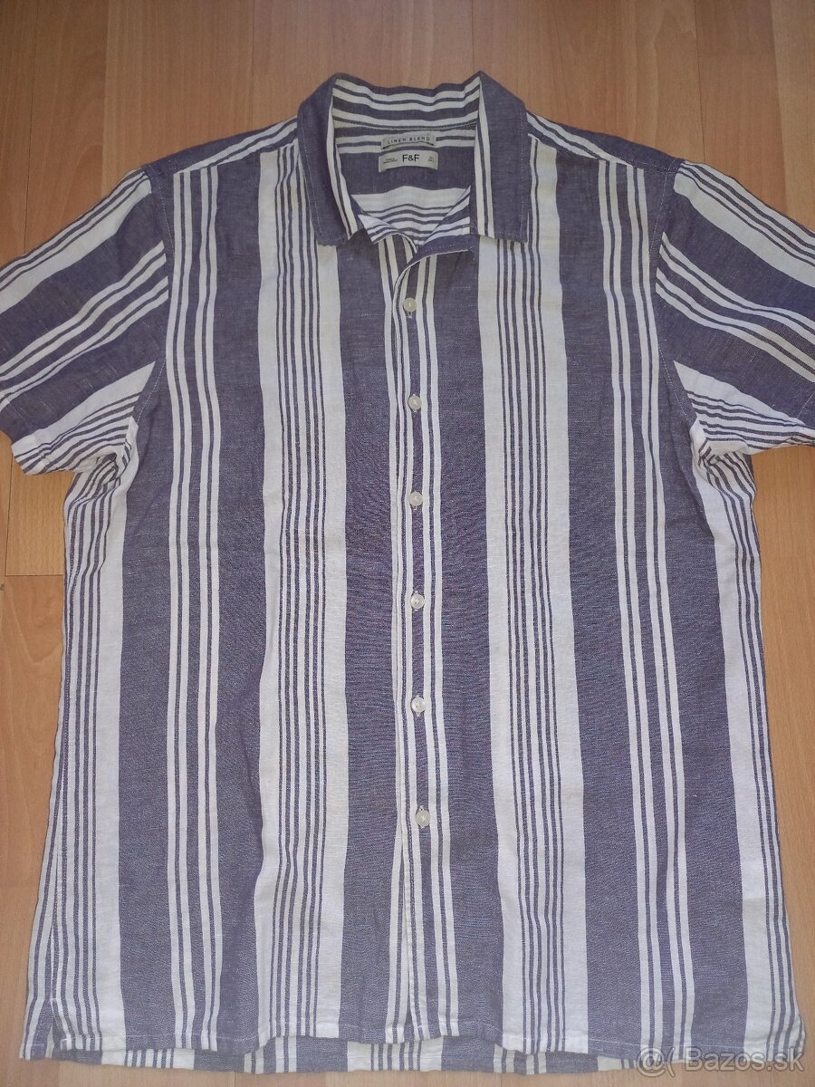 Pánska kvalitná ľanová košeľa L