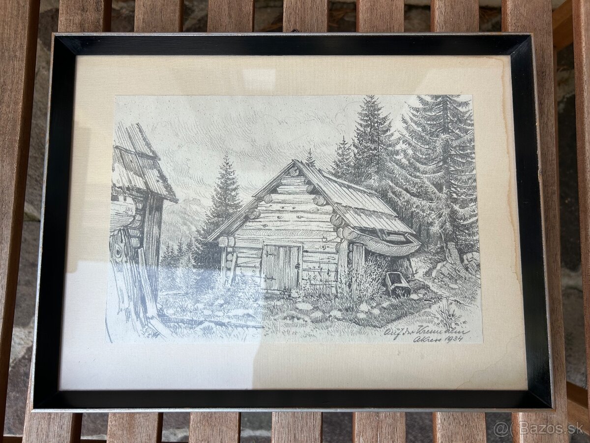 Kresba z roku 1934 - lacno