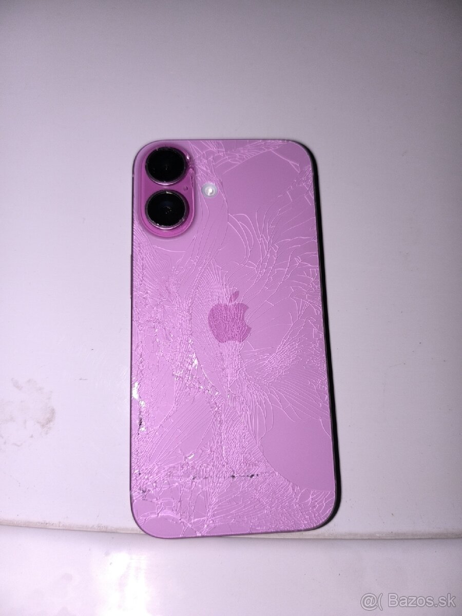 Predám iPhone 16 – poškodený displej