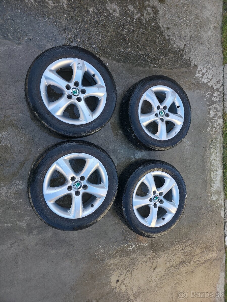 Originál disky Škoda Fabia 195/55 R15