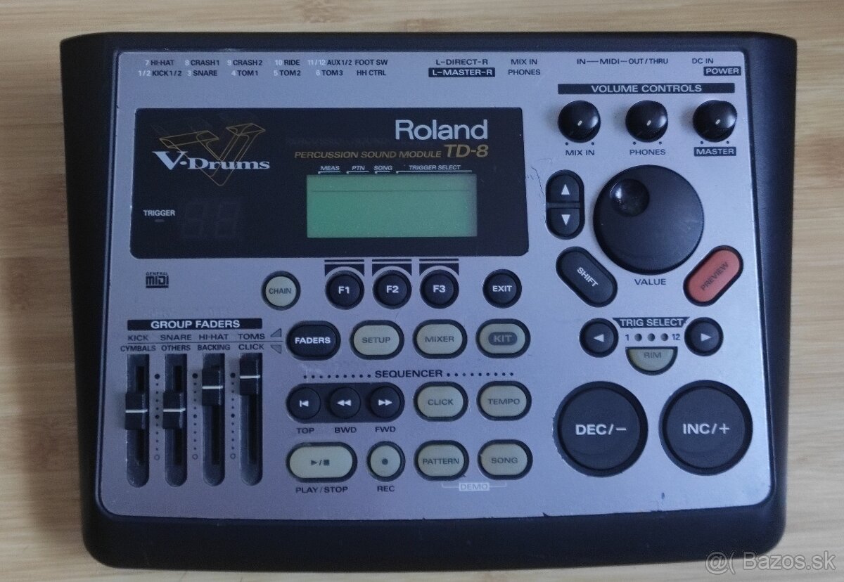 Roland TD-8 V-drums s príslušenstvom + 4x pady TD-1K Roland