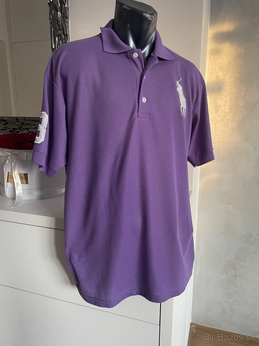 Ralph Lauren pánska fialková polokošela