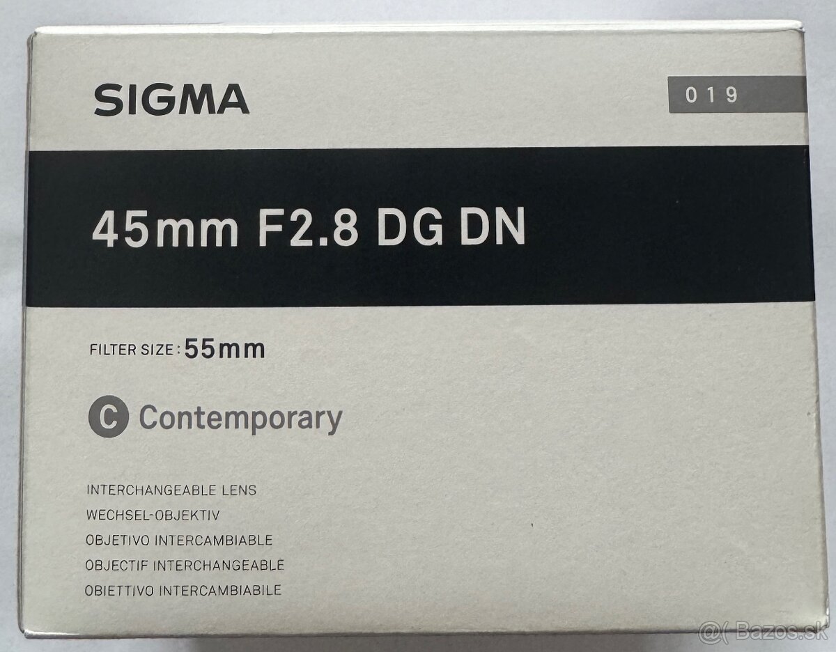 SIGMA 45mm f/2.8 DG DN Contemporary L-mount