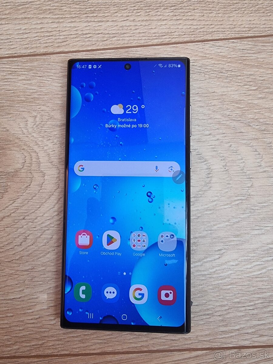 Samsung Galaxy S22 Ultra - displej