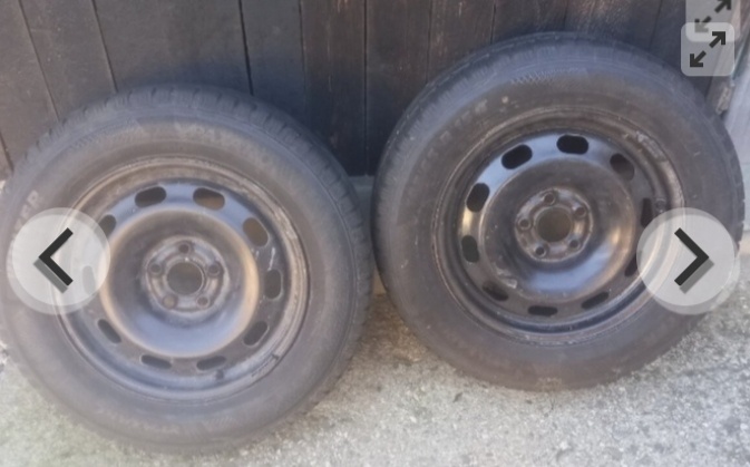 Plechové disky 5x100 R15, Zimné Barum 195/65 R15