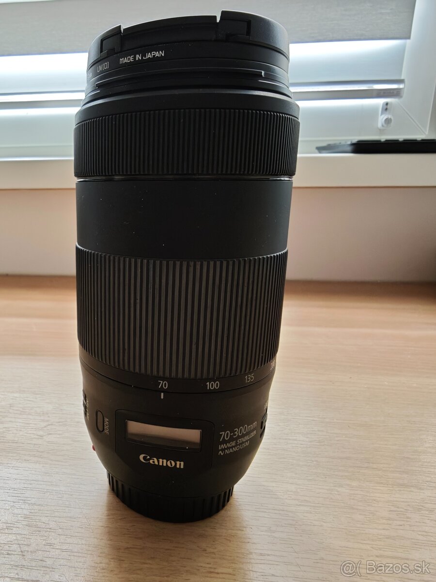 Canon EF 70-300mm, f4-5.6, IS II USM + UV Filter HOYA