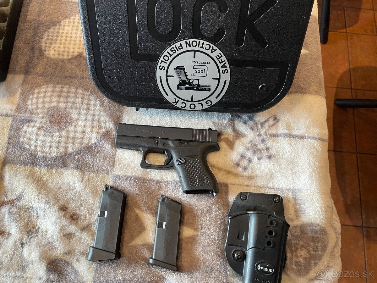 Predám Glock 43 (ako nový bez známok používania )