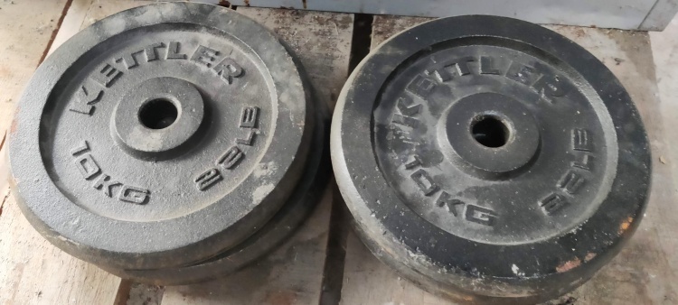liatinové závažie KETTLER 10 kg + 2,5 kg