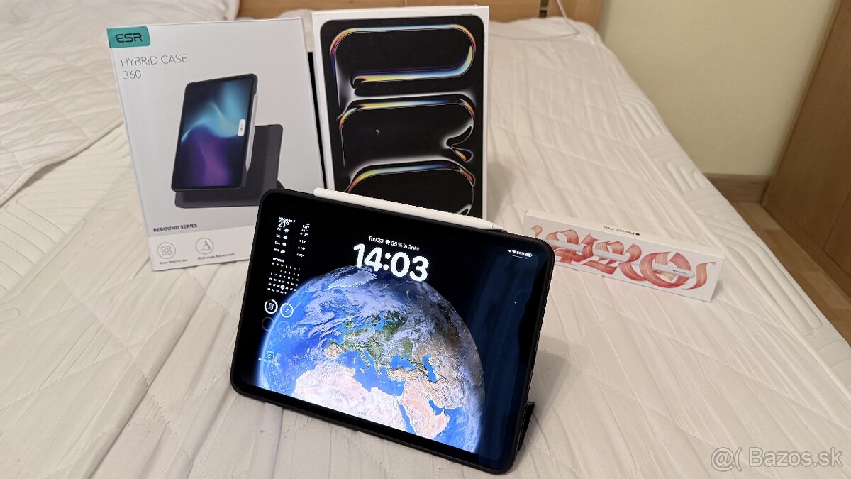 iPad Pro 11" M4 256GB Wi-Fi + Pencil Pro + ESR Hybrid Case
