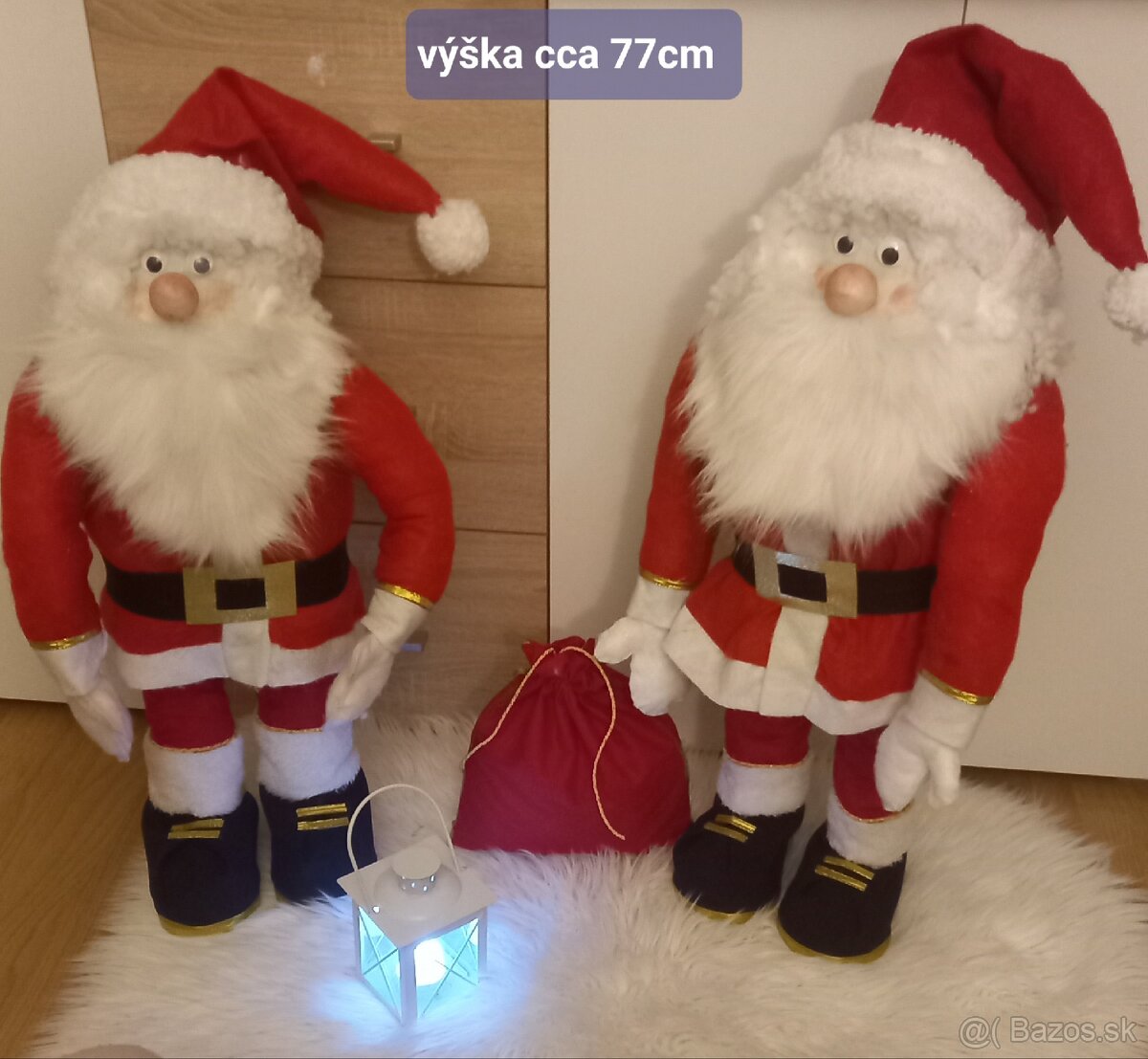 Mikuláš dekorácia 77cm Košice