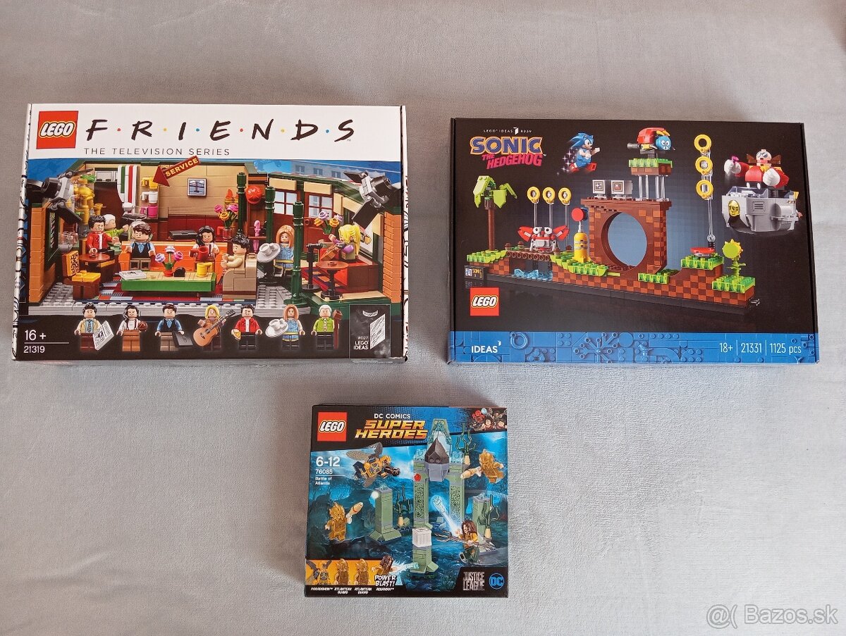 Lego Friends (21319) + Lego Sonic (21331) + Lego DC (76085)