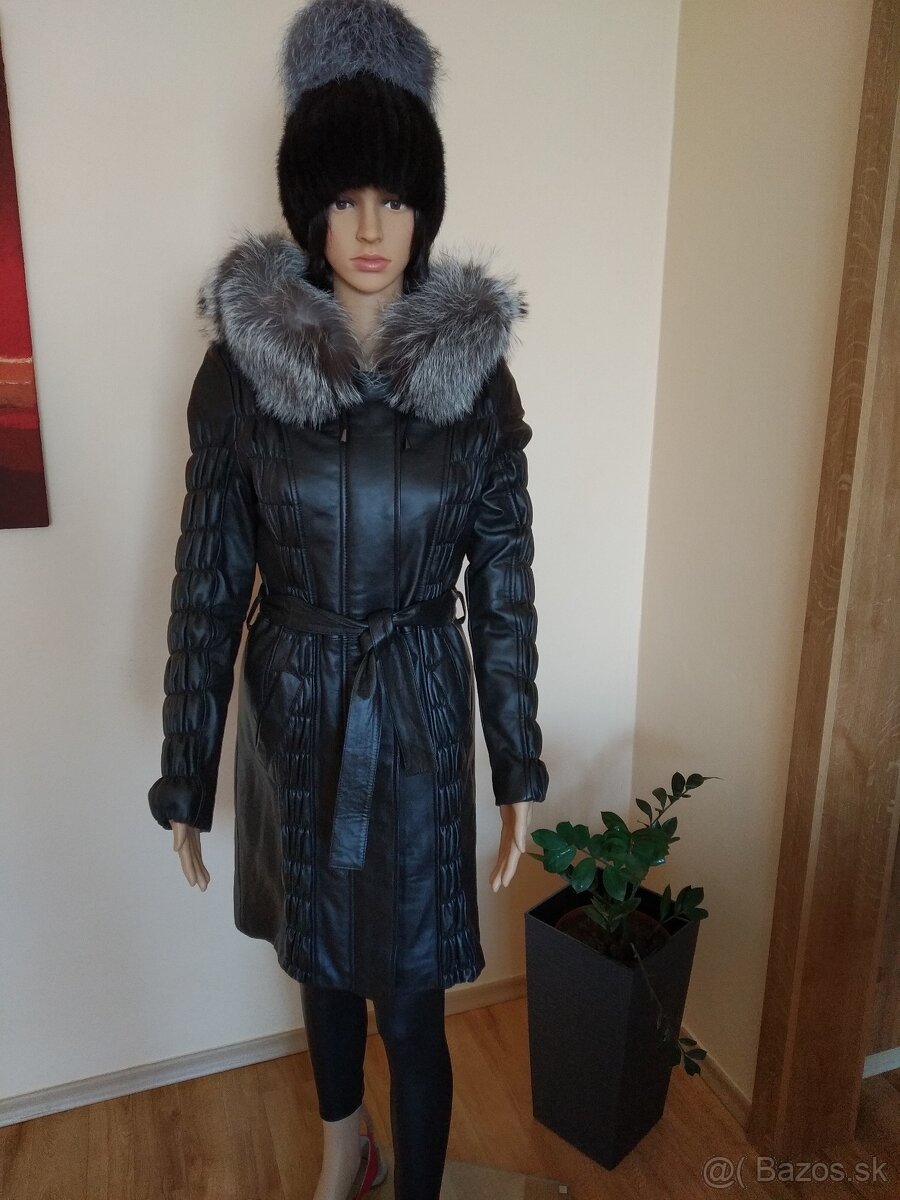 Kara zimná kozena Bunda s liskou
