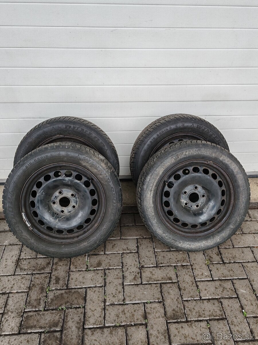 Prodám disky i s pneu 215/55/17 zimní