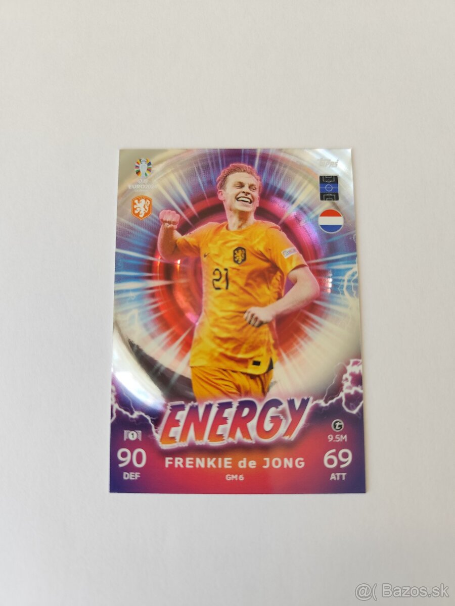Euro 2024 energy topps match attax kartičky