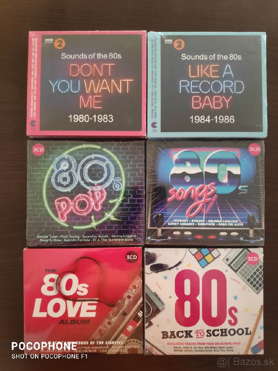 CD výberovky 80/90 roky - nové zabalené