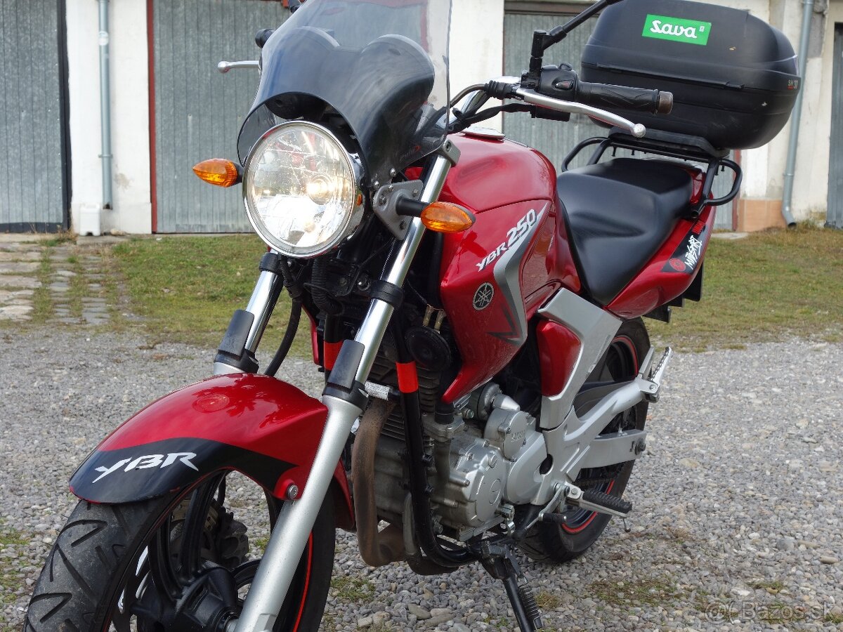Yamaha YBR 250,striekačka,uplná servisná hist.,STK 2028+gumy