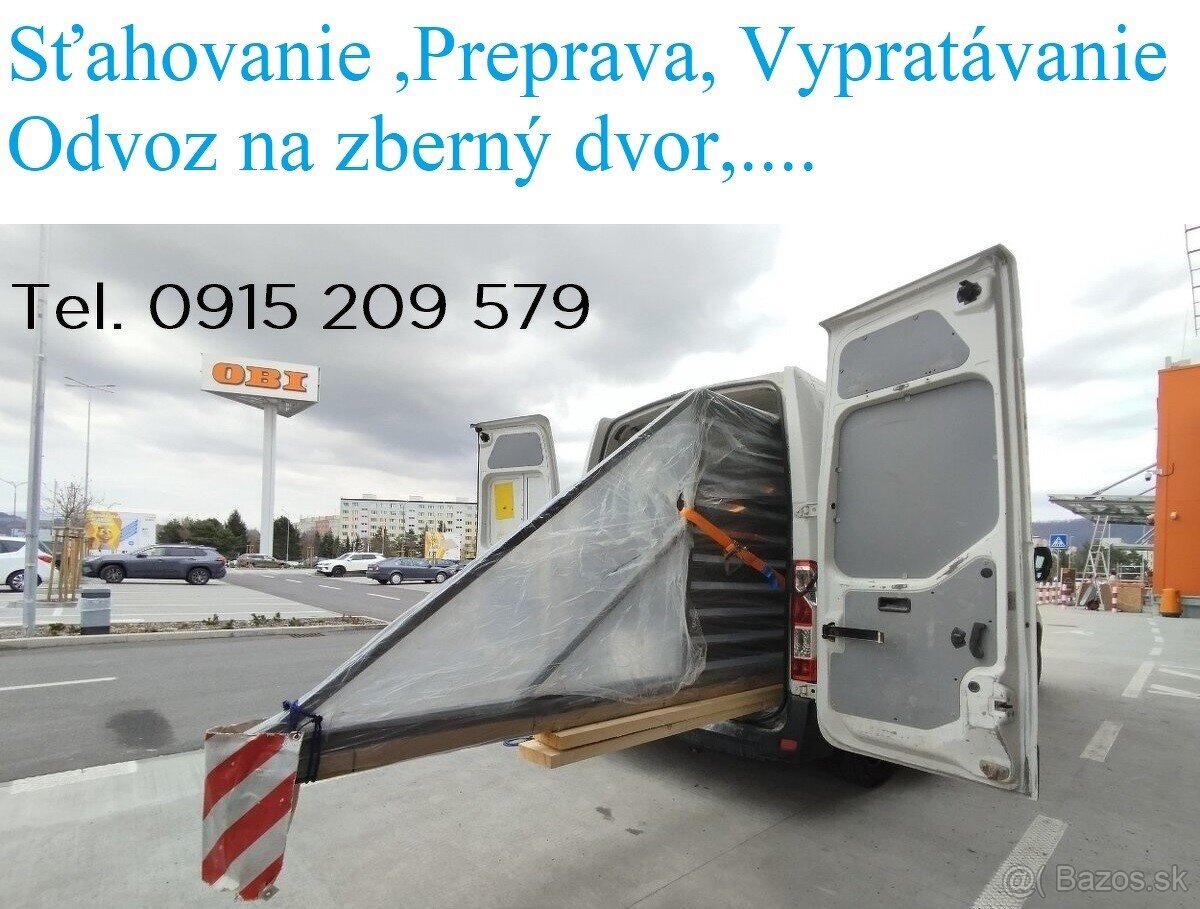 Stahovanie, doprava, vypratavanie, preprava, autodoprava