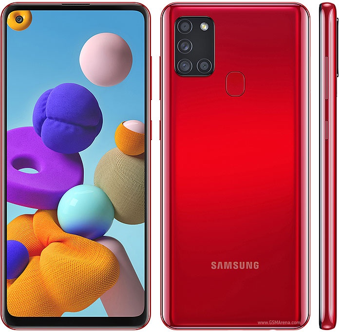 novy Samsung Galaxy A21s s krabicou sklom a nabijackou