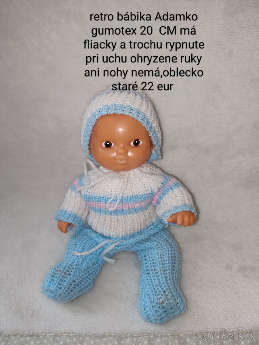 Retro Bábika gumotex Adam