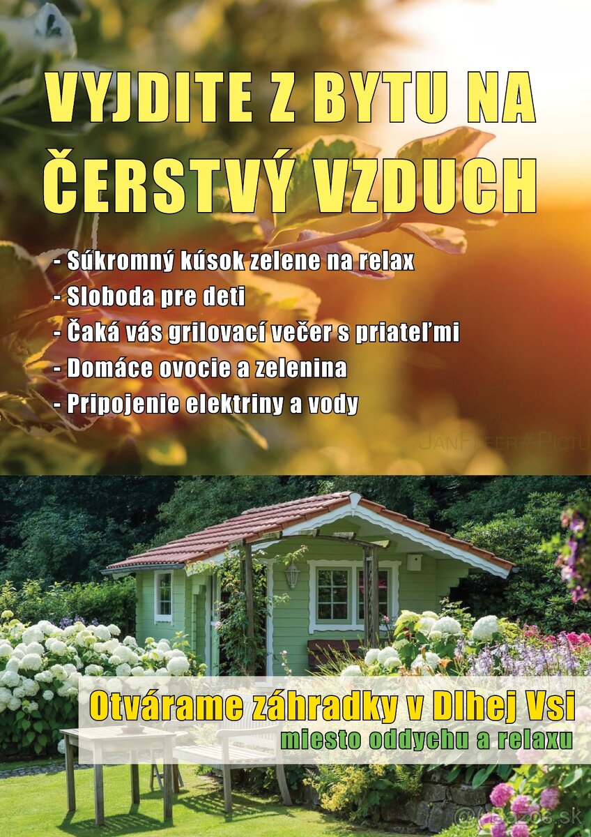 Záhradky v Dlhej Vsi