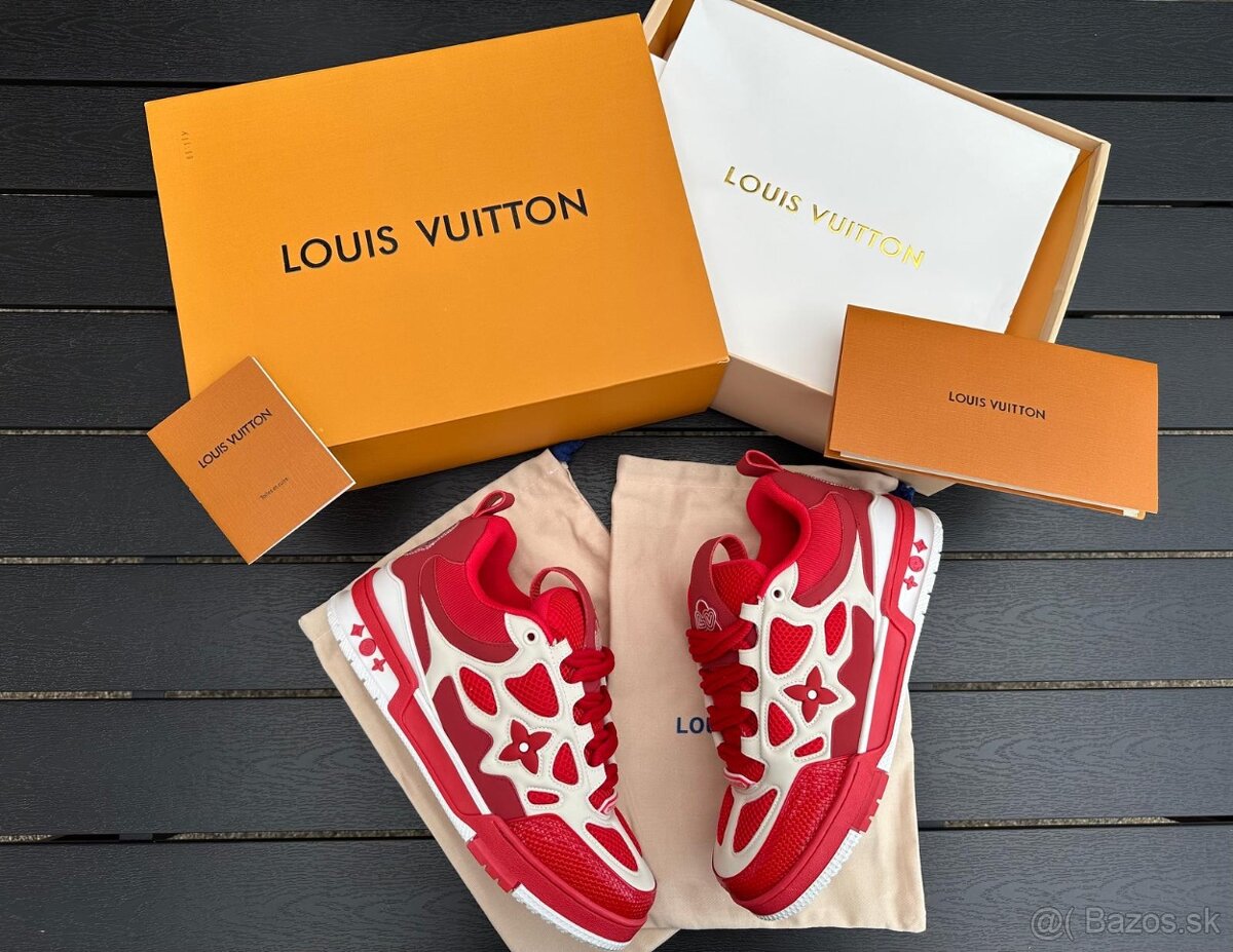 Louis Vuitton tenisky RED komplet balenie