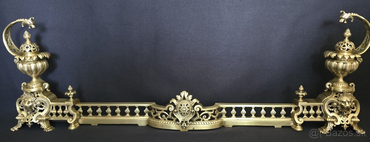 Monumentálna krbová zábrana – 19. storočie