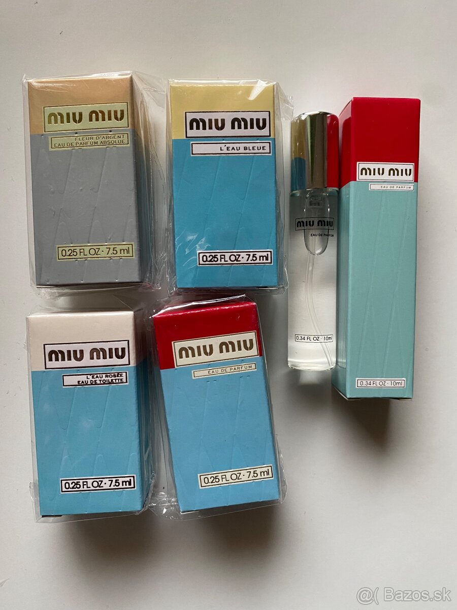 Mini parfumy miu miu
