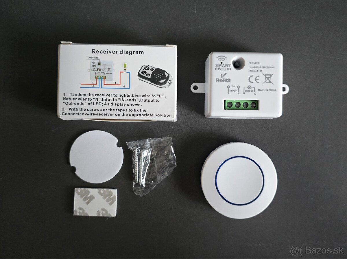 Bezdrôtový smart svetelný vypínač