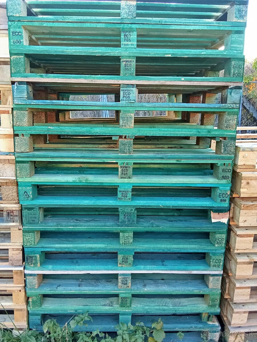 Predám zelené palety