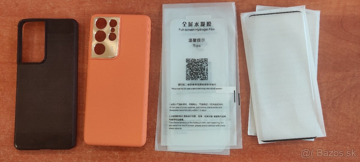 Predám obaly a fólie na displej - Samsung Galaxy S21 Ultra