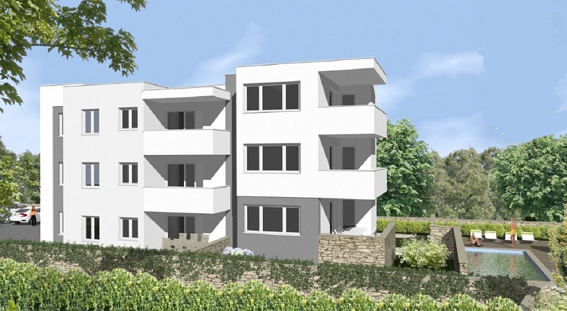 Troizbový apartmán s bazénom, Novalja / Chorvátsko