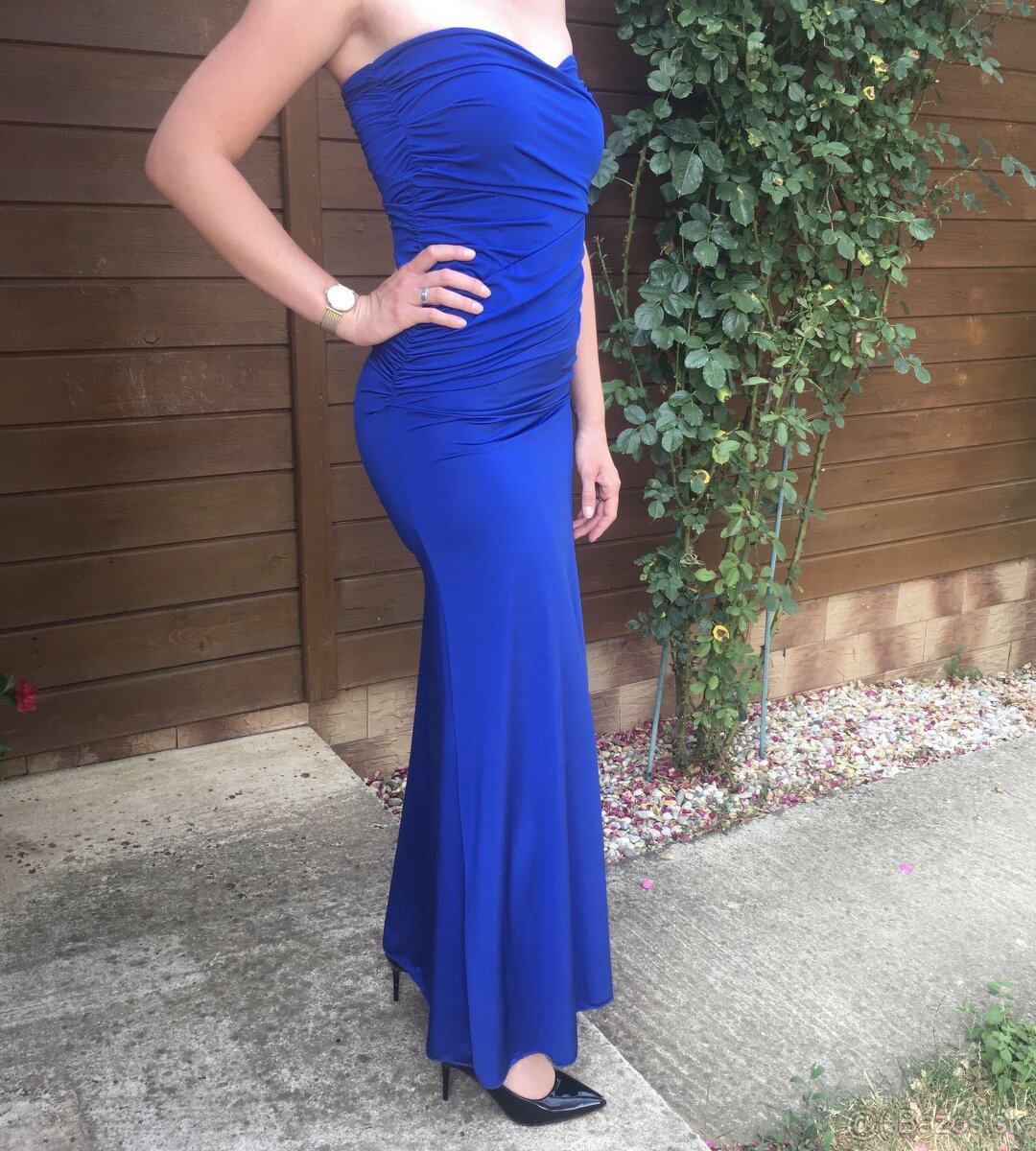 Spoločenské šaty modré