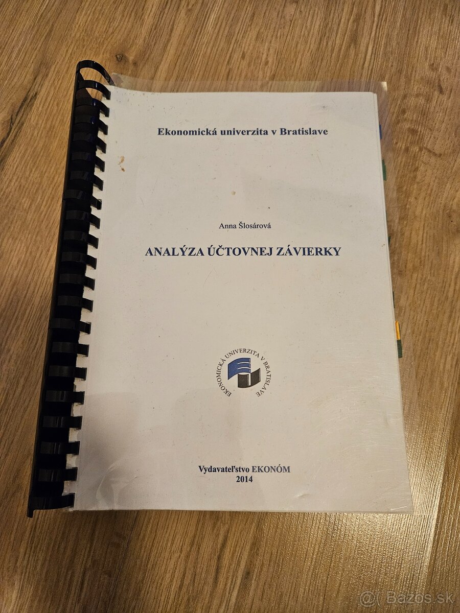 Analýza účtovnej závierky - Anna Šlosárová 2014